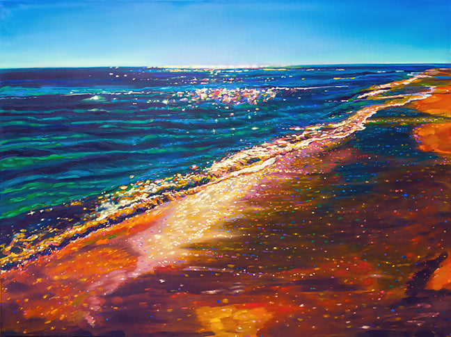 Art Contemporary Landscape Oil Prints Seascape Love Shimmer, Americas Alex Landon Richardson