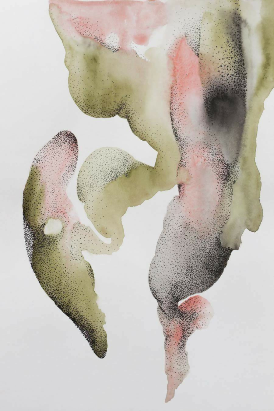 Abstract Art Contemporary Draw Drawing Ink Prints Watercolor Allusions.Formations No.3 Kristina Okan