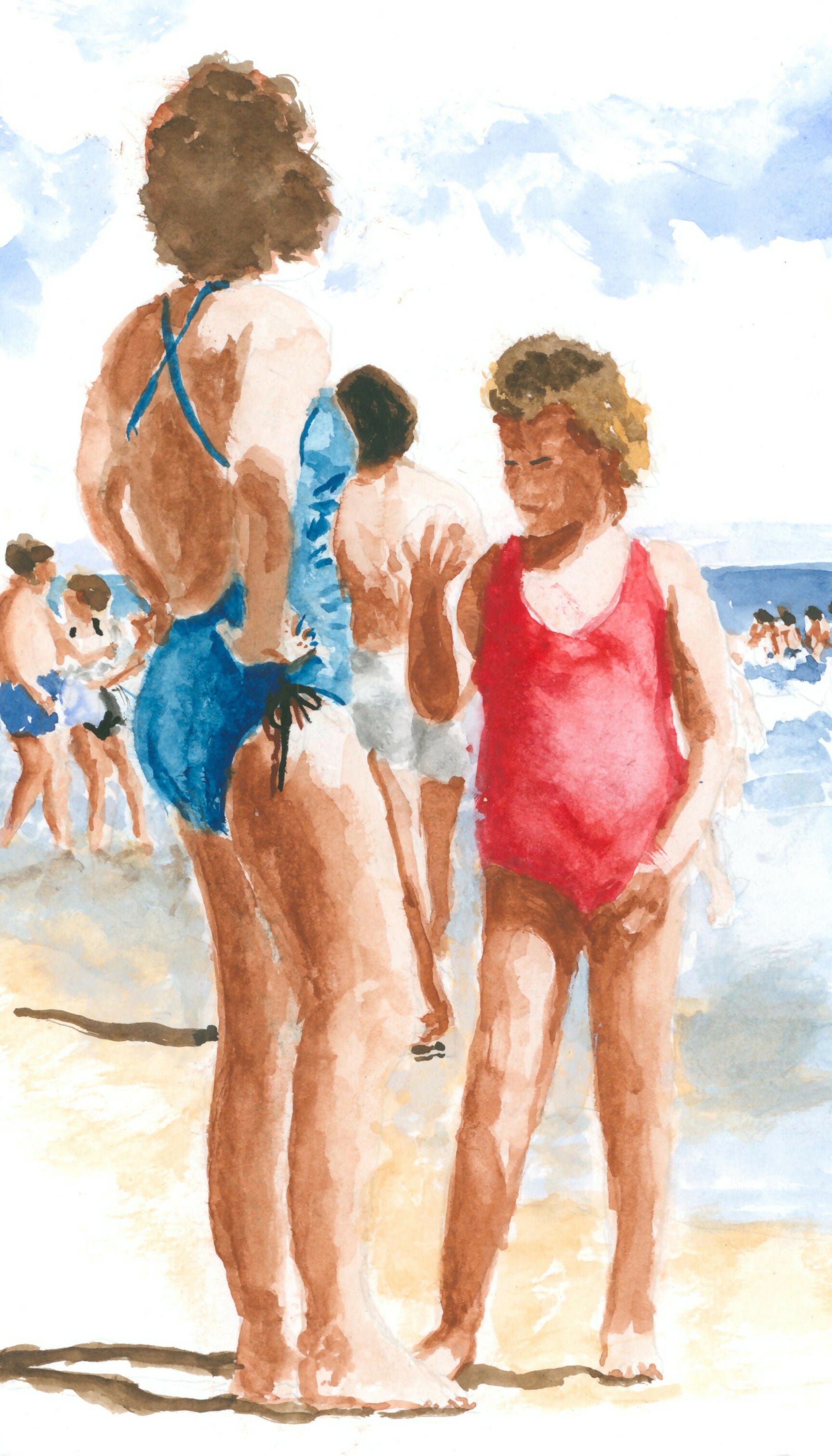 Watercolor Jones Beach #6 Jim Fischer