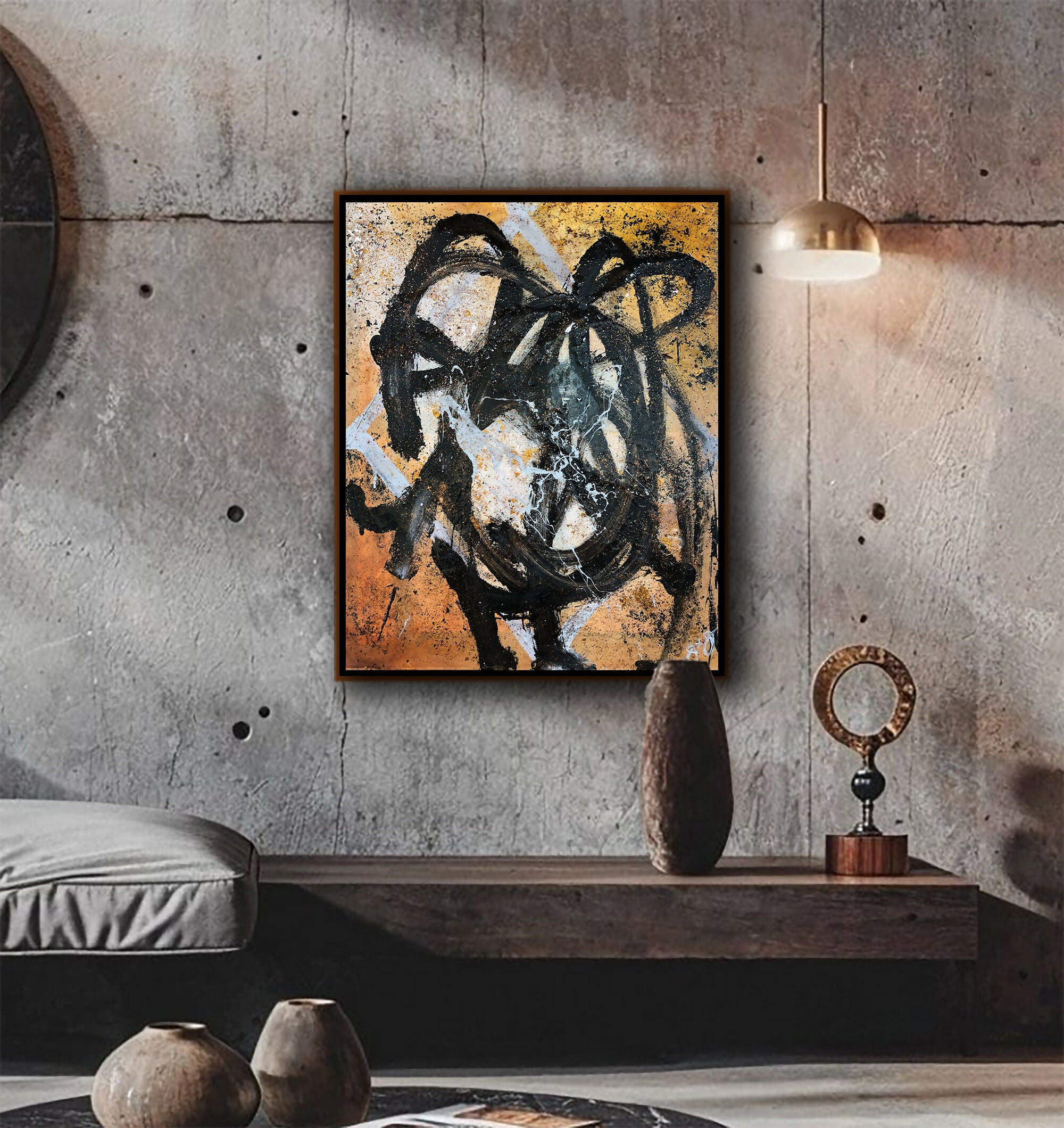 Abstract Acrylic Art Contemporary cypher 1 Jason Lincoln Jeffers