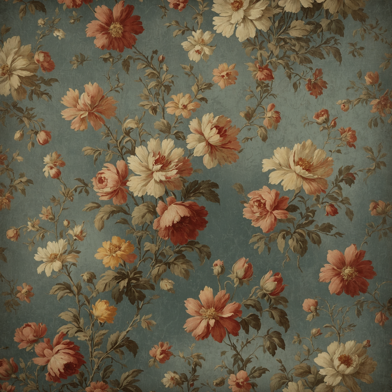 photography Square 'VINTAGE WALLPAPER - 6' Apricus Art Collection