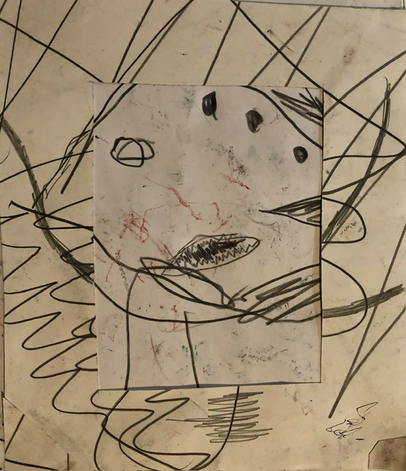 collage drawing Child Carol Heft