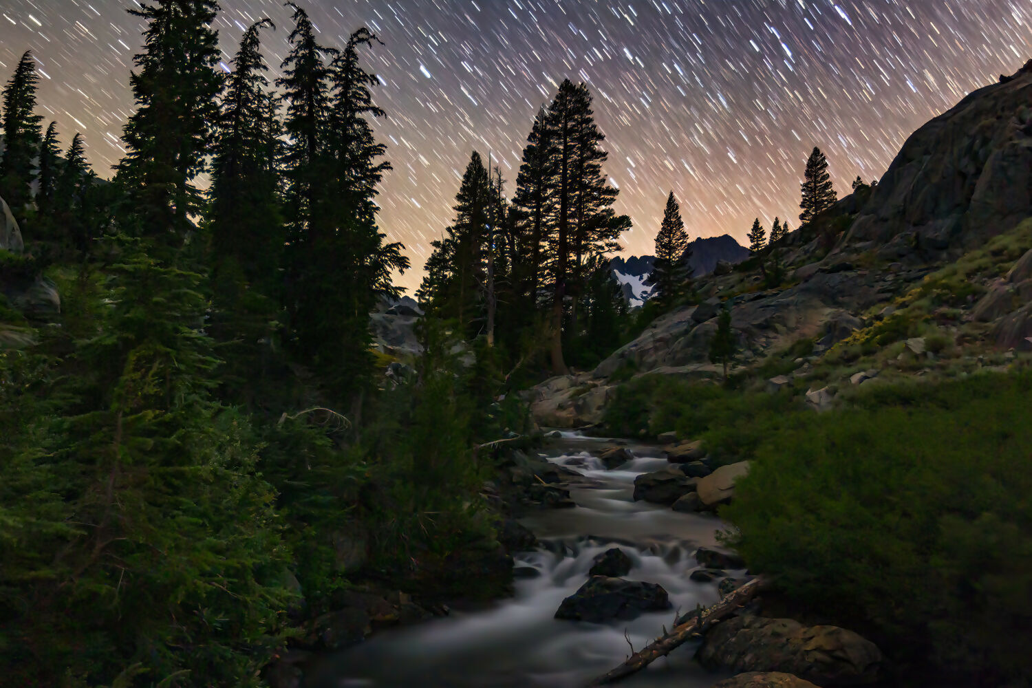 Landscape Photography Night, Shadow Lake, Ansel Adams Wilderness, California Peter Essick