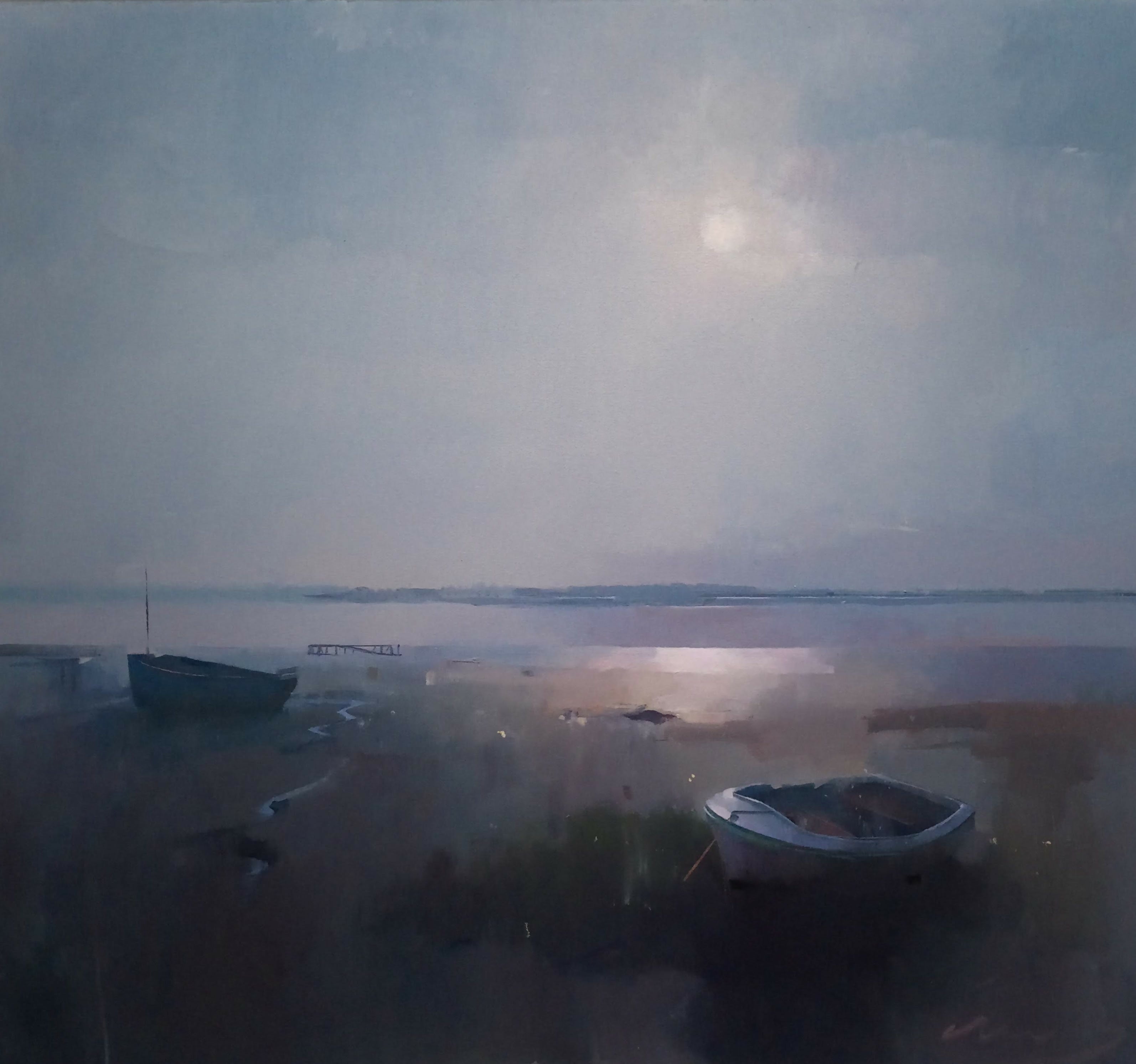 Art Landscape Painting Seascape The Lune Estuary Chris Macauley